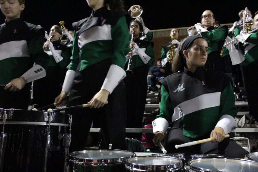 Quad player Katie Gabell plays the beat of the Hey song.
