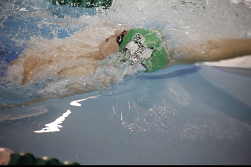 Sophomore Chris Groff was a part of two-recording breaks events on Feb. 10, the 100 backstroke and the 200 medley relay.