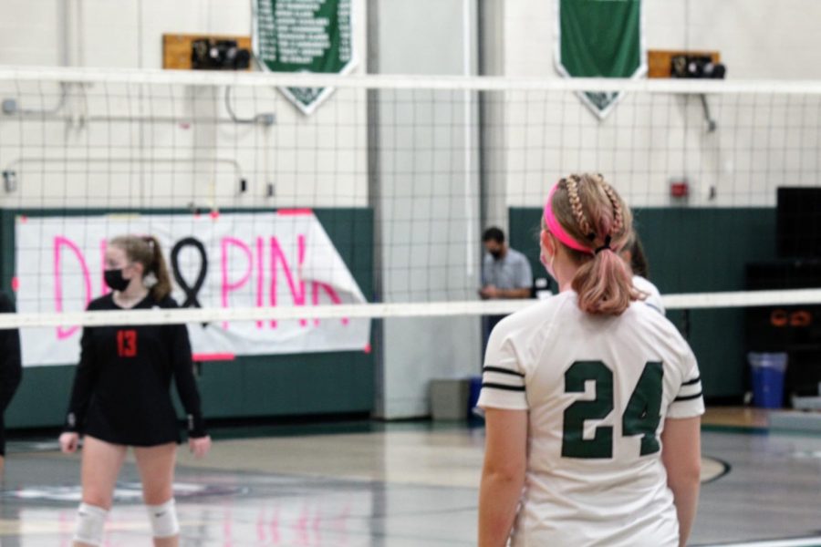 Jacque Rizzuto plays defense and wears pink for the team. 
