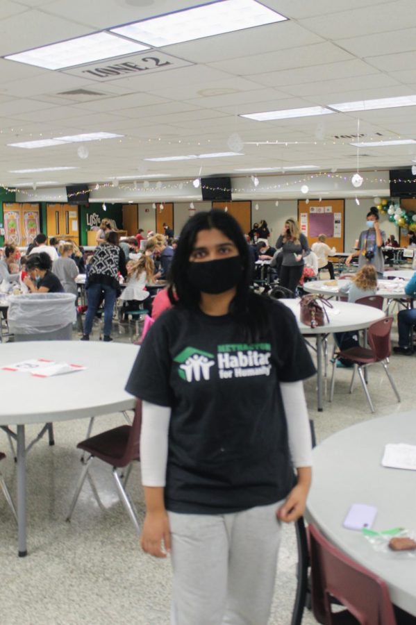 Sameeksha Panda helps to run the event as one of the leaders of the Habitat for Humanity club at Methacton High School.

